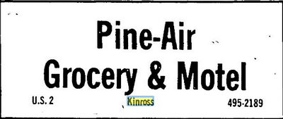 Pine-Air Grocery and Total Gas (Pine-Air Motel) - Sept 1978 Ad (newer photo)
